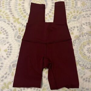 Lululemon 28’’ leggings maroon size 4